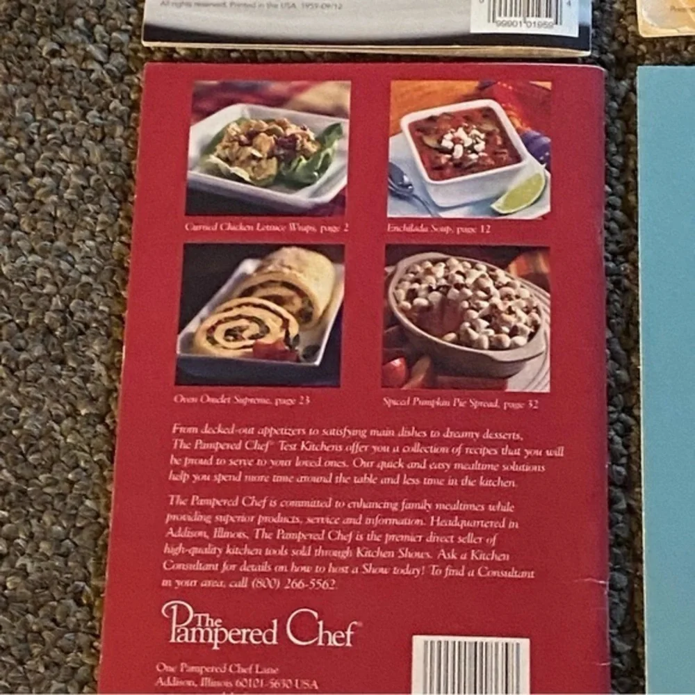 Pampered Chef‎ Seasons Best Recipe Collection Books 4 Total
